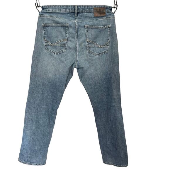 Reclaim Buckle Men’s Relaxed Jeans Size 33 R Regular Light Wash Distressed - Picture 2 of 10
